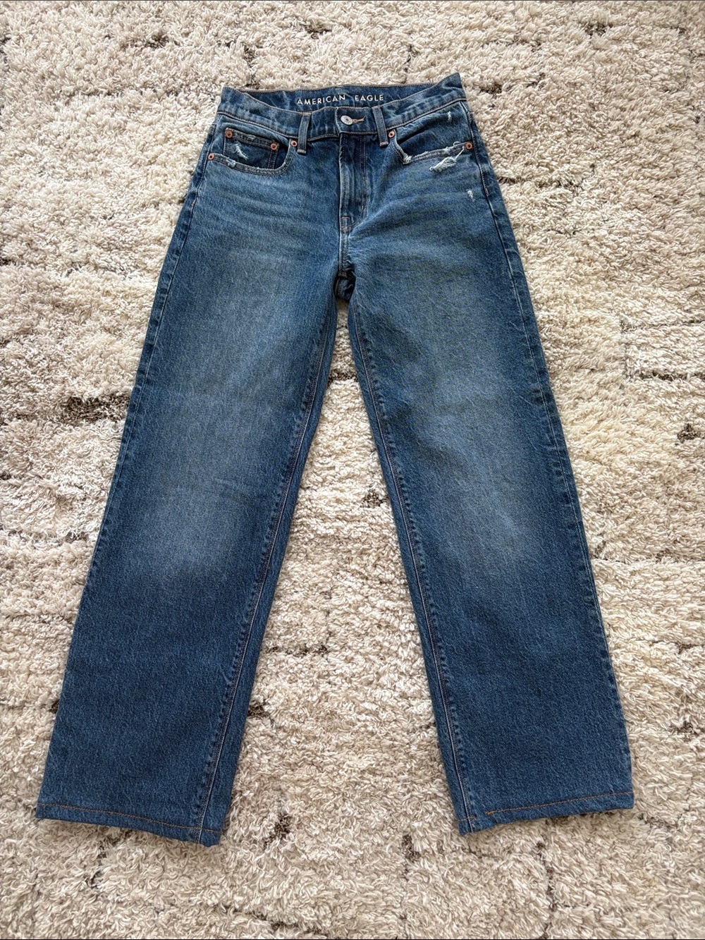 American Eagle Outfitters Men’s Straight Jeans - Medium Blue